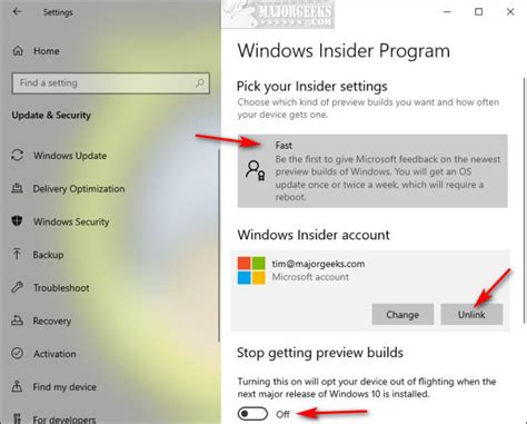 how to disable windows insider program