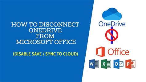 how to disconnect onedrive from excel