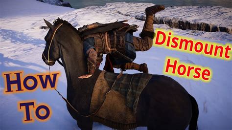 how to dismount a horse in blood and iron