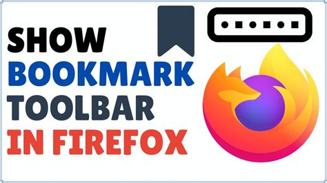 How To Display Bookmarks Bar In Firefox