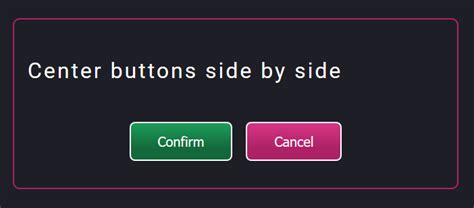 how to display button in center