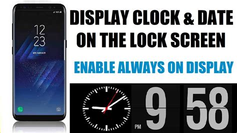 how to display clock on android lock screen