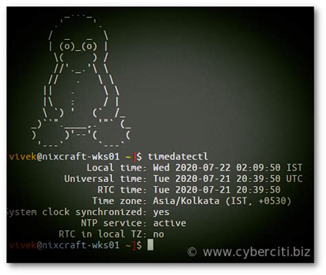 how to display date and time in linux