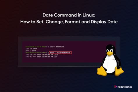how to display date and time in linux terminal