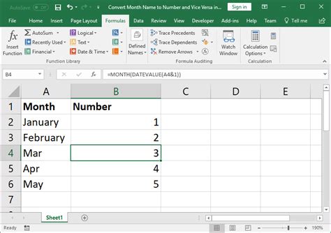 how to display full month name in excel
