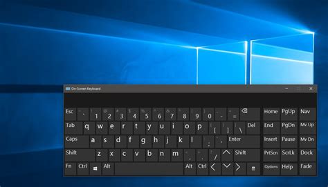 how to display keyboard on screen windows