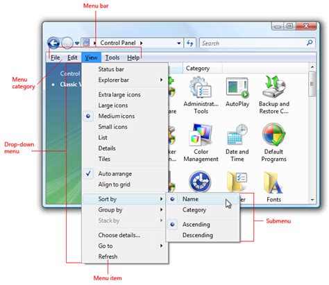 how to display menu bar in my computer