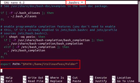 how to display path in linux