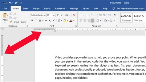 how to display ruler in word