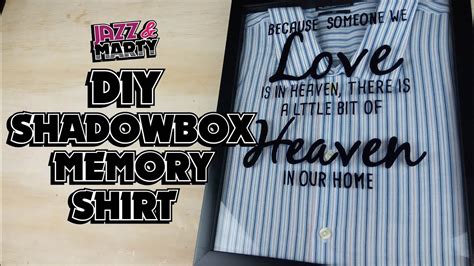 how to display shirt in shadow box