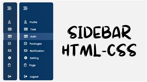 How To Display Sidebar In Html