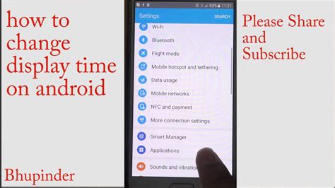 how to display time on android