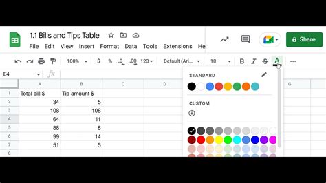 how to display toolbar in google sheets