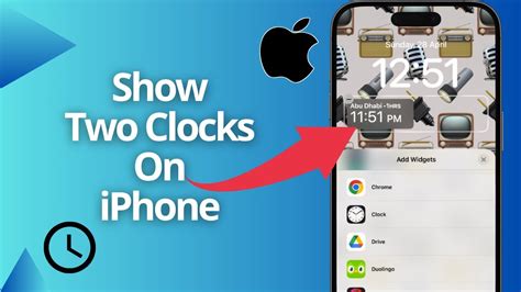 How To Display Two Clocks In Iphone