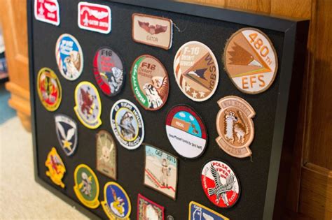 how to display velcro patches