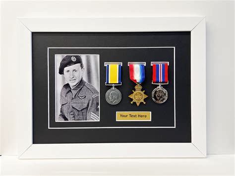 how to display war medals in a frame