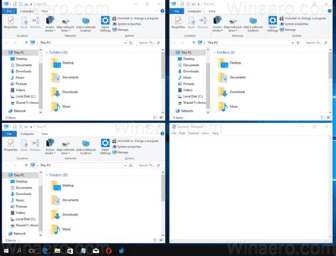 how to display windows side by side