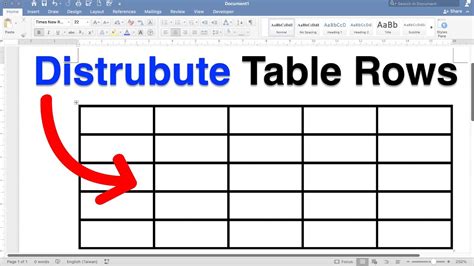 how to distribute words in word