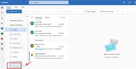 how to divert emails to a folder in outlook