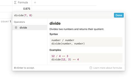 how to divide horizontally in notion