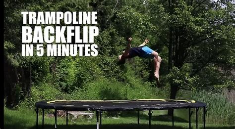 How To Do A Backflip On A Trampoline For Beginners Step By Step