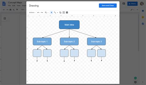 how to do a concept map on google docs