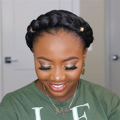  79 Stylish And Chic How To Do A Crown Braid Black Girl For Hair Ideas