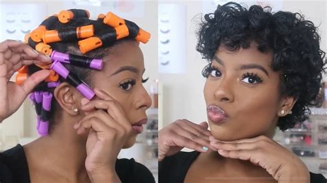 The How To Do A Flexi Rod Set On Short Natural Hair With Simple Style