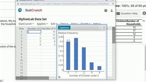 how to do a frequency table in statcrunch