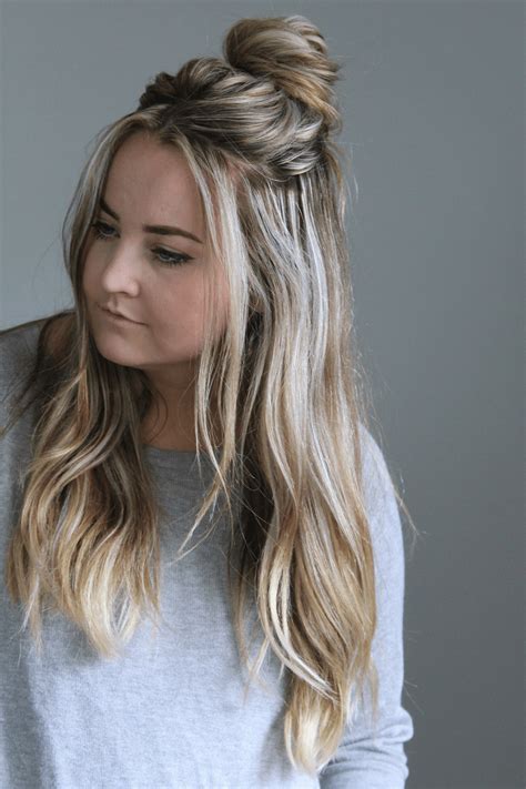  79 Popular How To Do A Half Up Half Down Bun Hairstyles Inspiration