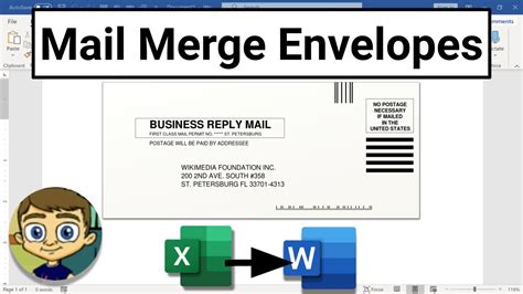how to do a mail merge from excel to print envelopes