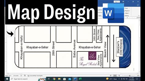 how to do a map in word