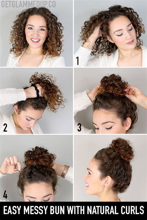 This How To Do A Messy Curly Bun For Short Hair