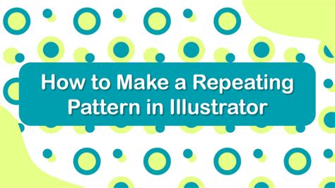 how to do a repeating pattern in illustrator