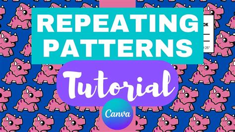 how to do a repeating pattern on canva