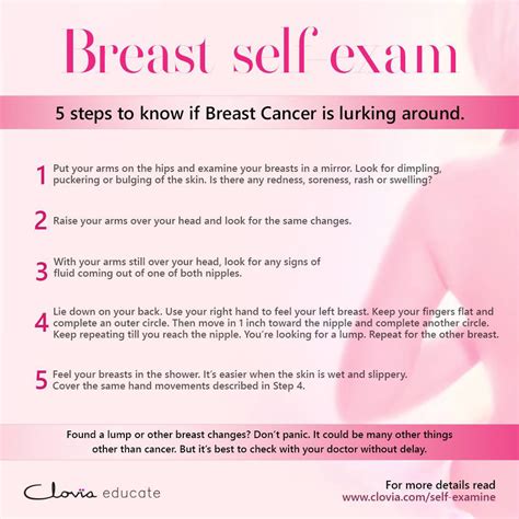 how to do a self breast exam