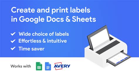 how to do an avery template in google docs
