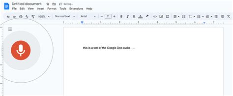 how to do audio on google docs