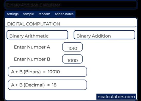 How To Do Binary Addition In Scientific Calculator