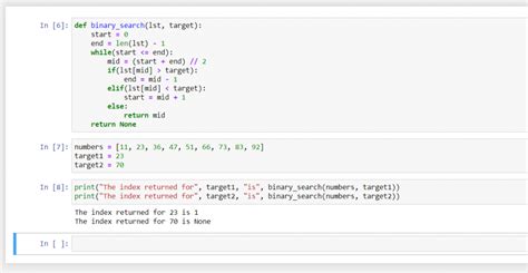 how to do binary search in python