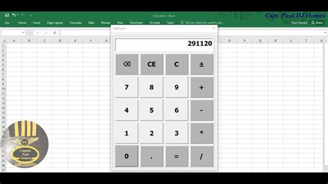 how to do calculator in excel