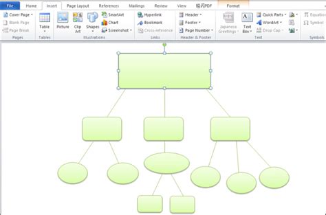 how to do concept map in word