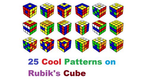 how to do cool patterns on a rubik's cube