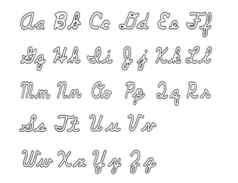 how to do cursive bubble letters