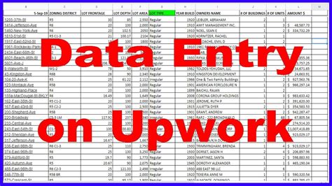 how to do data entry for beginners