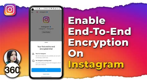 how to do end to end encryption in instagram