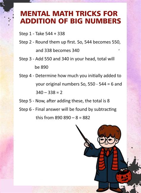 how to do fast calculations in maths