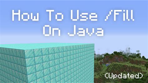 How To Do Fill Command In Minecraft Java
