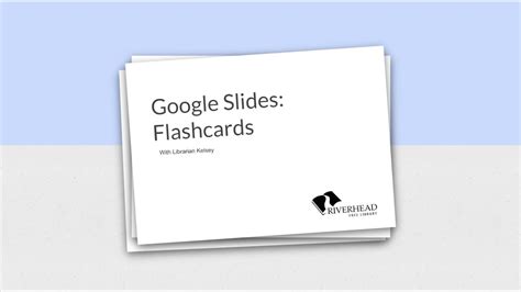 how to do flashcards on google slides