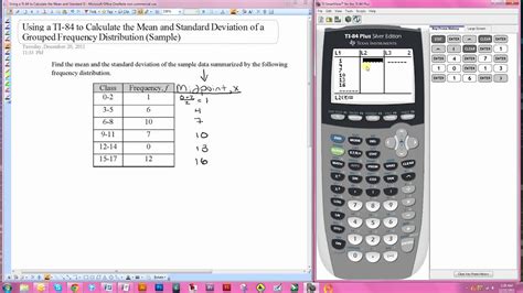 how to do frequency table on calculator